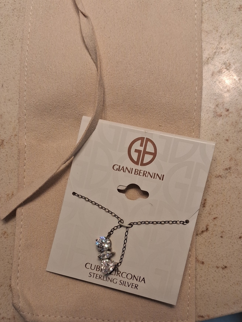 Giani Bernini Sterling Silver Cubic Zirconia Pendant Necklace - Silver
